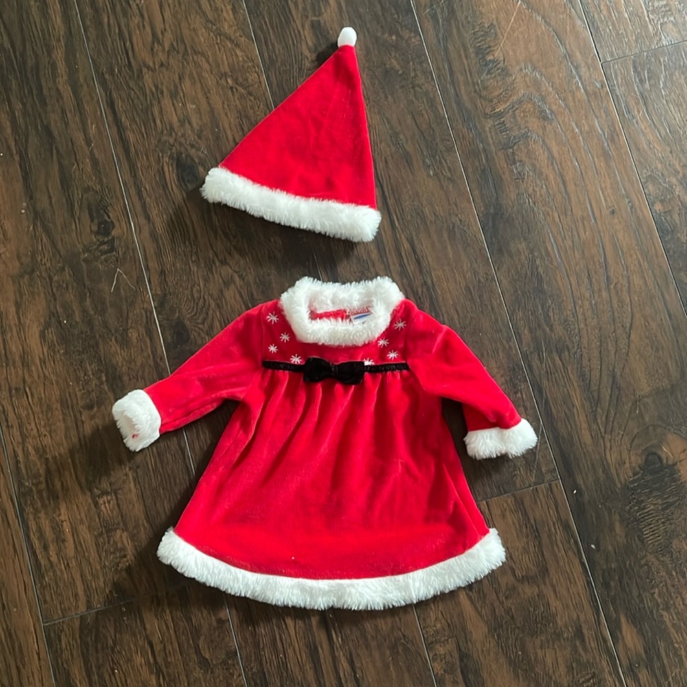 Christmas Santa Dress size 0-3 months